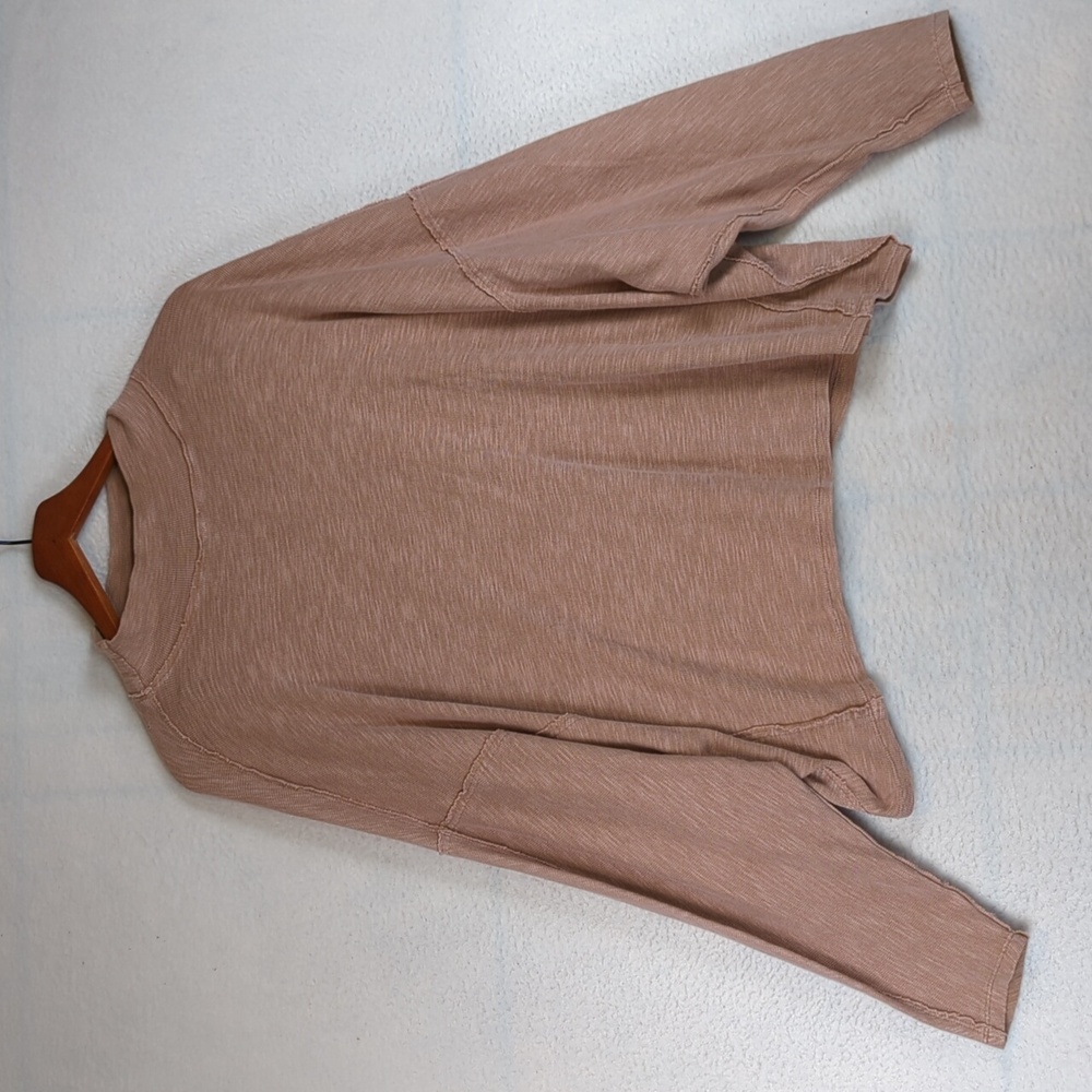 Hello‎ Nite Revolve Mauve Oversized Lounge Cozy Long Sleeve Shirt M